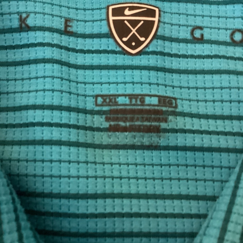 Nike Golf Men’s Blue Striped Polo.  Size XXL - Picture 8 of 8